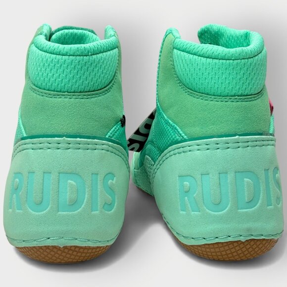 NEW Rudis Colt 3.0 Wrestling Shoes Men’s 11.5 Teal Green Mat High Top New w/Box - Picture 5 of 13